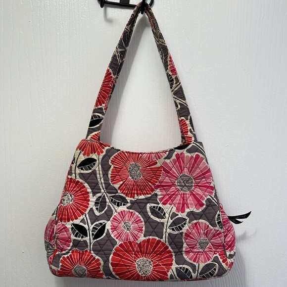 Vera Bradley Cherry Blossom 3 Compartment Shoulder Bag - Picture 2 of 7